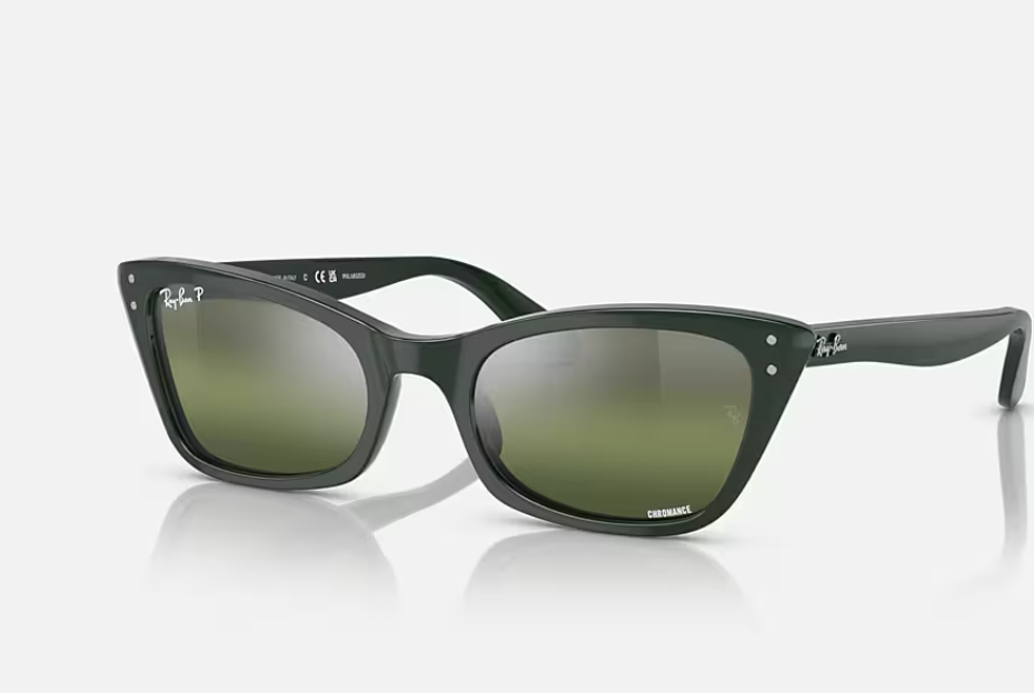 lente ojo de gato color pulido-verde