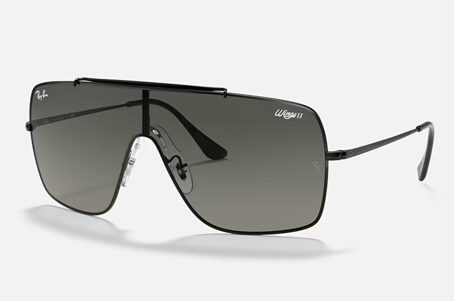 lente forma cuadrada negro